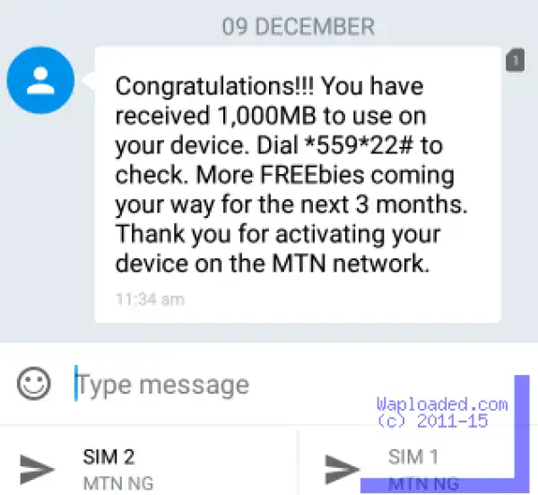 How To Get 1GB For Free On Your MTN Sim